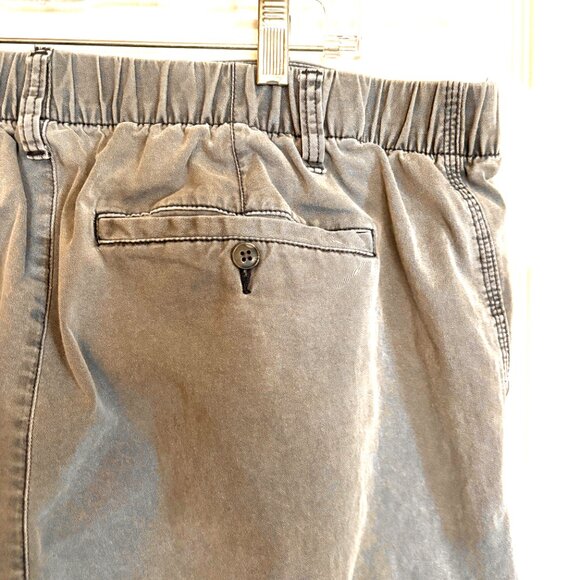 Old Navy Women’s Easy Chino Pants XL Gray Stretch Cotton Pull-On Casual - Picture 4 of 8